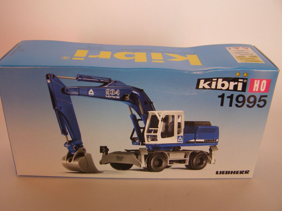 Kibri 11995 H0 Liebherr Radbagger 934 Litronic Bagger Hochtief NEU OVP