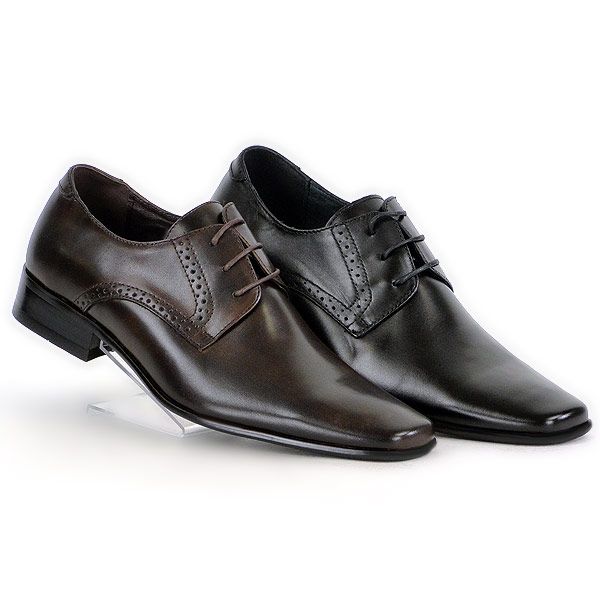 Leder Business Herren Schuhe Schnürer 93411 Top 40 45