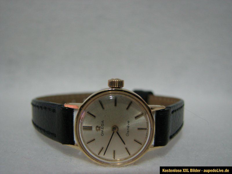 OMEGA GENEVE HANDAUFZUG IN 14K / 585er GOLD DAMENARMBANDUHR***SWISS