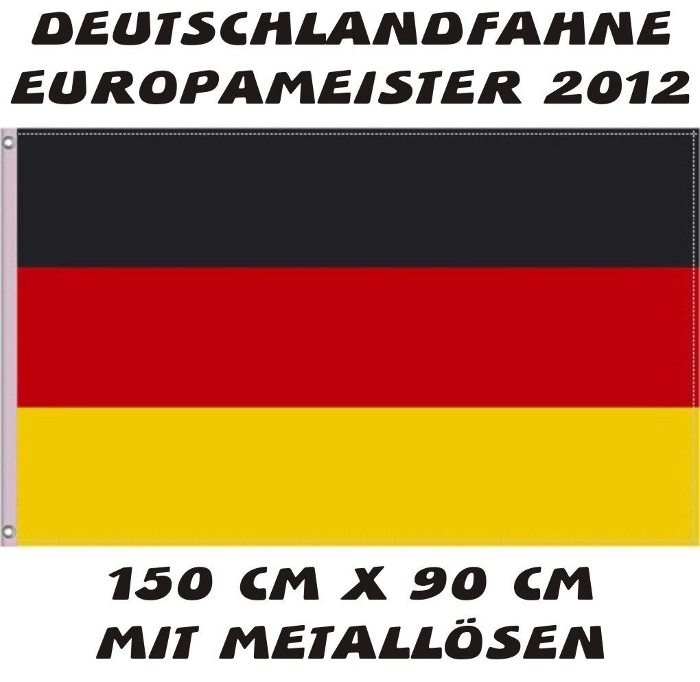 DEUTSCHLAND FAHNE / FLAGGE MIT ÖSEN NEU EURO EM 2012 WM 2014 FUSSBALL