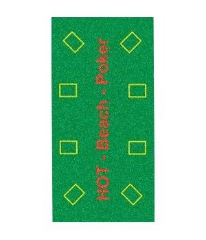 Pokerteppich Handtuch Grün Poker Beach Towel Strandlaken Strand Tuch