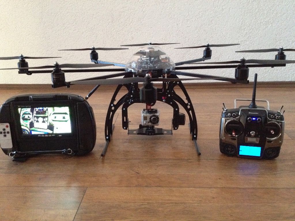 Oktokopter XL Mikrokopter Foto Drohne Okto Copter Flir droidworx fpv