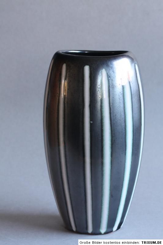 Fritz van Daalen __ Vase schwarz weiss __ 1954