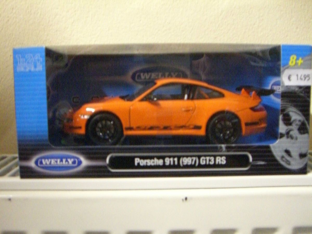 Welly Modellauto Modell 124 Porsche 911(997) Carrera GT3 RS Orange